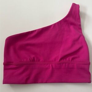 Lululemon Pink One-Shoulder Sports Bra